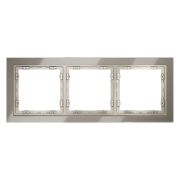 Рамка 3-м S70 стеклян. шелк Voltum VLS110304