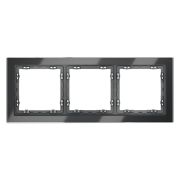 Рамка 3-м S70 стеклян. графит Voltum VLS110307