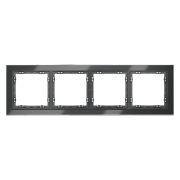 Рамка 4-м S70 стеклян. графит Voltum VLS110407