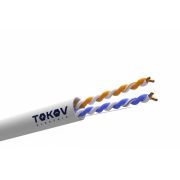 Кабель витая пара U/UTP 2х2х24AWG кат.5E PVC indoor (м) TOKOV ELECTRIC TKE-C06-U22-5E-305-PVC