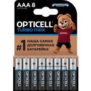 Элемент питания алкалиновый AAA/LR03 (блист. 8шт) Turbo Max Opticell 6053008