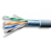 Кабель витая пара F/UTP кат.5E 4х2х24AWG solid CCA PVC сер. (м) Net.on 01-1001