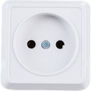 Розетка 1-м ОП Октава 10А IP20 без заземл. бел. GENERICA ERO10-K01-10-DC