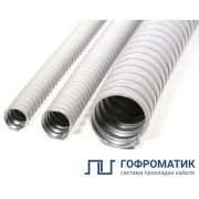 Металлорукав в ПВХ изоляции МРПИ НГ 20 d20мм без протяжки сер. (уп.50м) ГОФРОМАТИК zeta41921