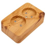 Розетка 2-м ОП Blanca 16А IP20 250В без заземл. без защ. шторок с изолир. пластиной ясень SE BLNRA000215